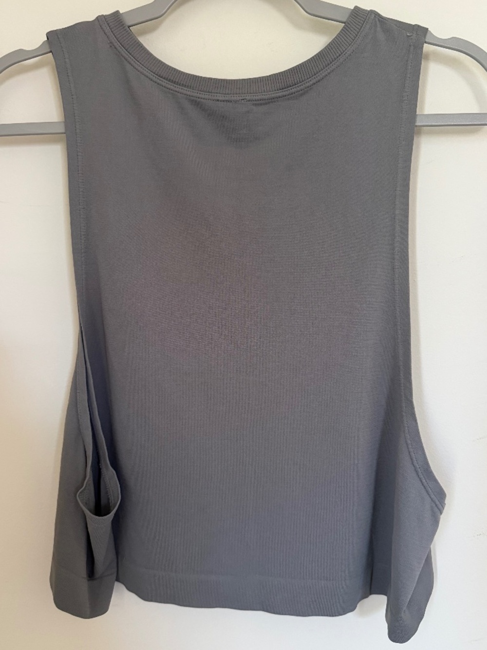 Avocado Active Gray Cropped Tank Top Women's Activewear Yoga Pilates Small